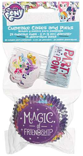 My Little Pony Cupcake Papers and Picks